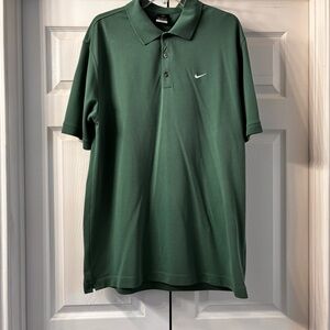 Nike Men's Dri-Fit Green Polo Golf Shirt XL
